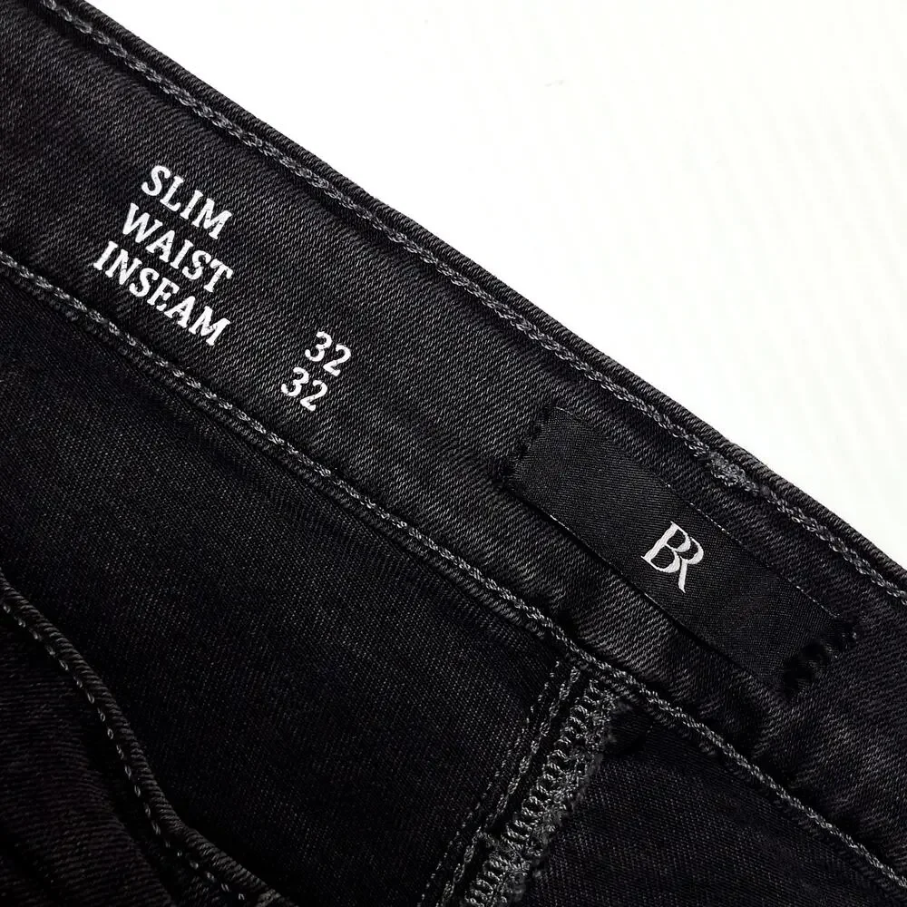 The Luxe Traveler Banana Republic Mens Slim Jeans 32 x 32 Dark Grey Wash Stretch